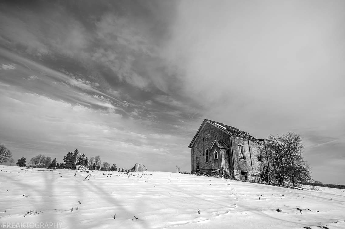 Forgotten Lessons - Abandoned Schoolhouse in Winter
