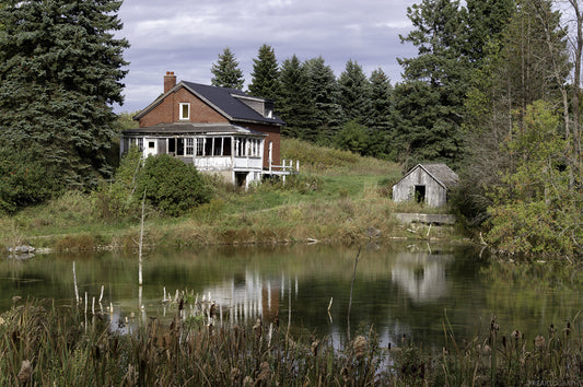Reflections of Time - Abandoned Farmhouse by the Pond